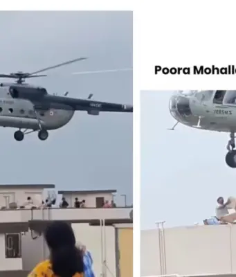 VIP Wala Blinkit Helicopter Delivery Leaves Residents Astonished