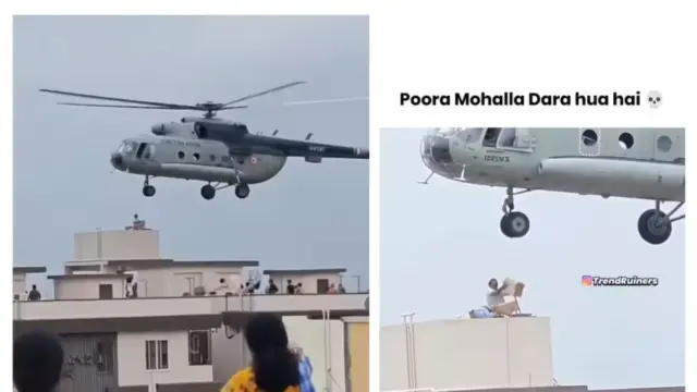 VIP Wala Blinkit Helicopter Delivery Leaves Residents Astonished